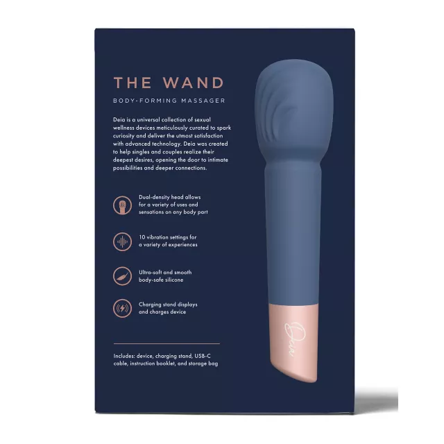 10-Function Body-Forming Rechargeable Waterproof Wand Massager - 7.3 Inch at Spencer's