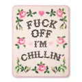 Fuck Off I'm Chillin' Reversible Fleece Blanket at Spencer's