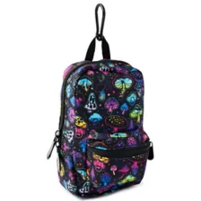 Trippy Mushroom Print Mini Backpack Keychain at Spencer's