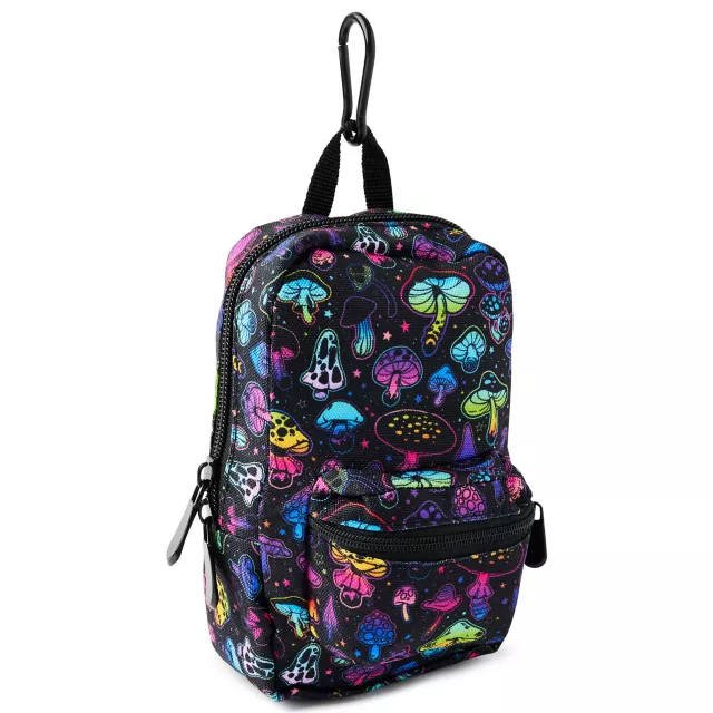 Trippy Mushroom Print Mini Backpack Keychain at Spencer's