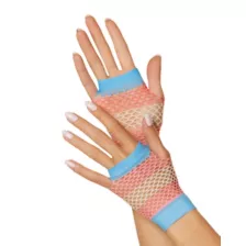 Transgender Pride Mesh Fingerless Gloves at Spencer's