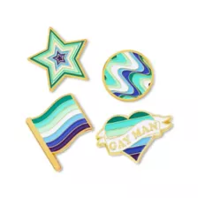 Multi-Pack Gay Man Pride Pins - 4 Pack at Spencer's