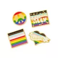 Multi-Pack Progressive Rainbow Pride Flag Pins - 4 Pack at Spencer's