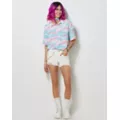 Trans Pride Brush Strokes Button Down Shirt at Spencer's