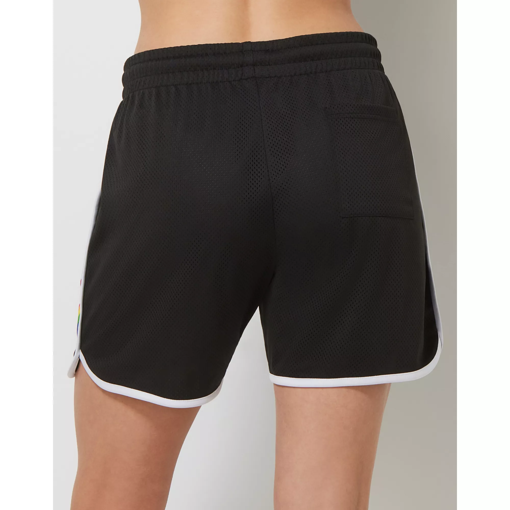 Pride Progress Flag Colors Striped Shorts at Spencer's