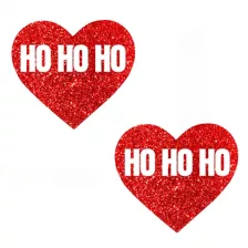 Ho Ho Ho Heart Nipple Pasties at Spencer's