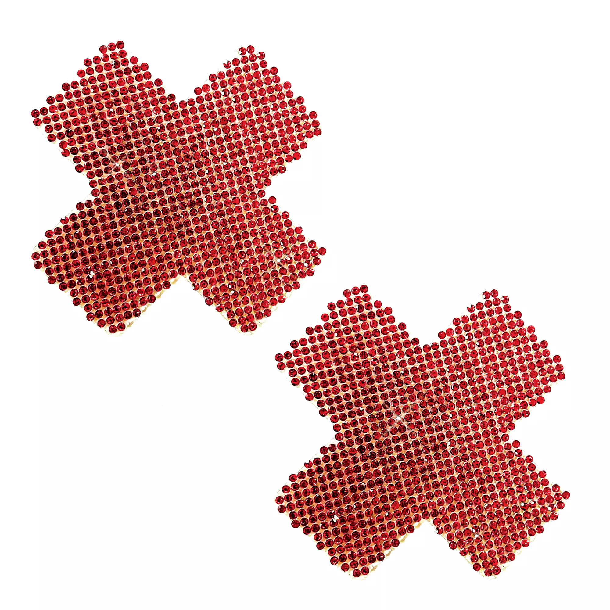 Red Crystal X Nipple Pasties at Spencer's