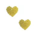 Multi-Pack Gold Crystal Heart Nipple Pasties - 6 Pack at Spencer's
