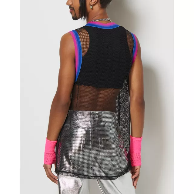 Bisexual Pride Rainbow Mesh Tank Top at Spencer's