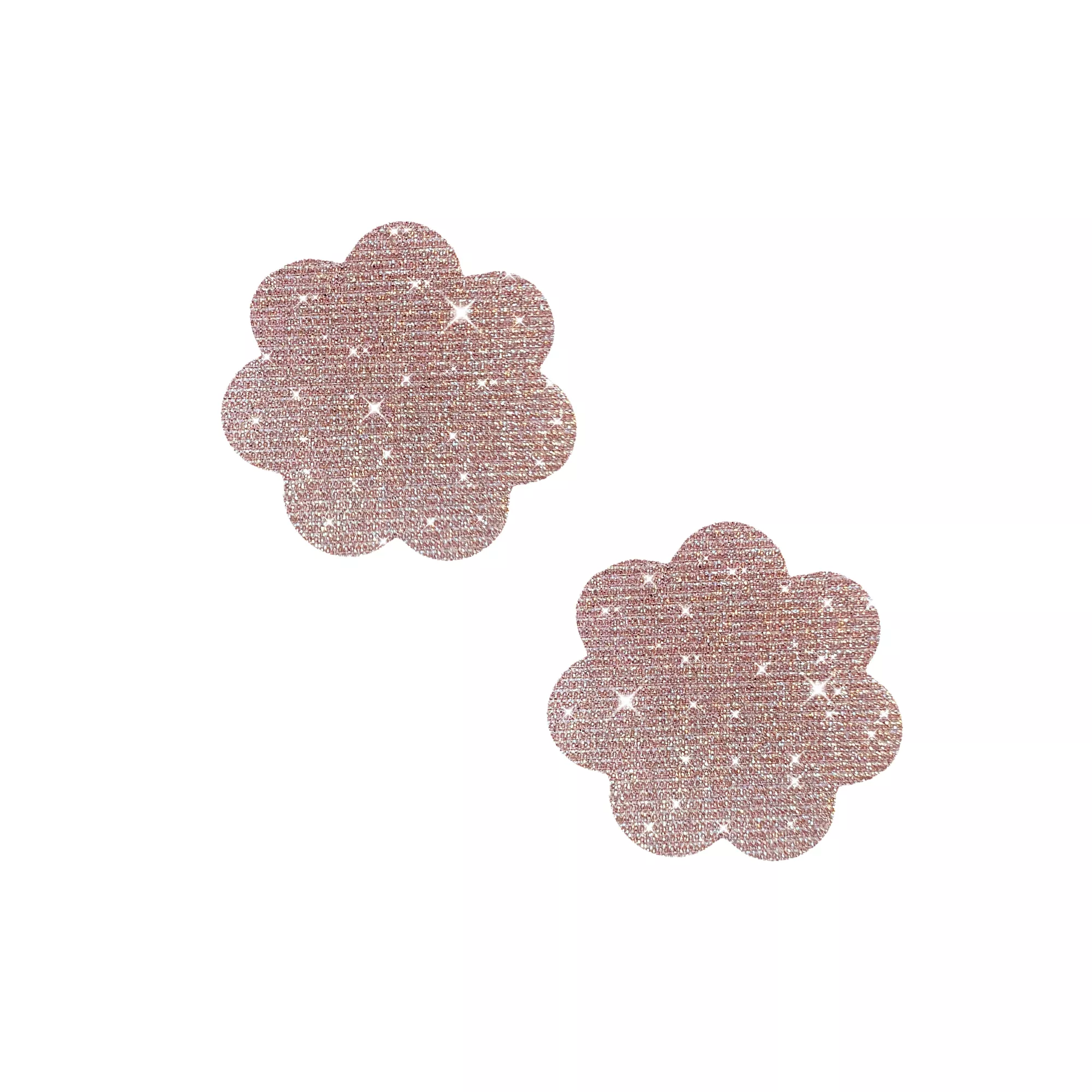 Nude Glitter Flower Petal Nipple Pasties at Spencer's