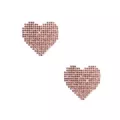 Multi-Pack Pink Crystal Heart Nipple Pasties - 6 Pack at Spencer's