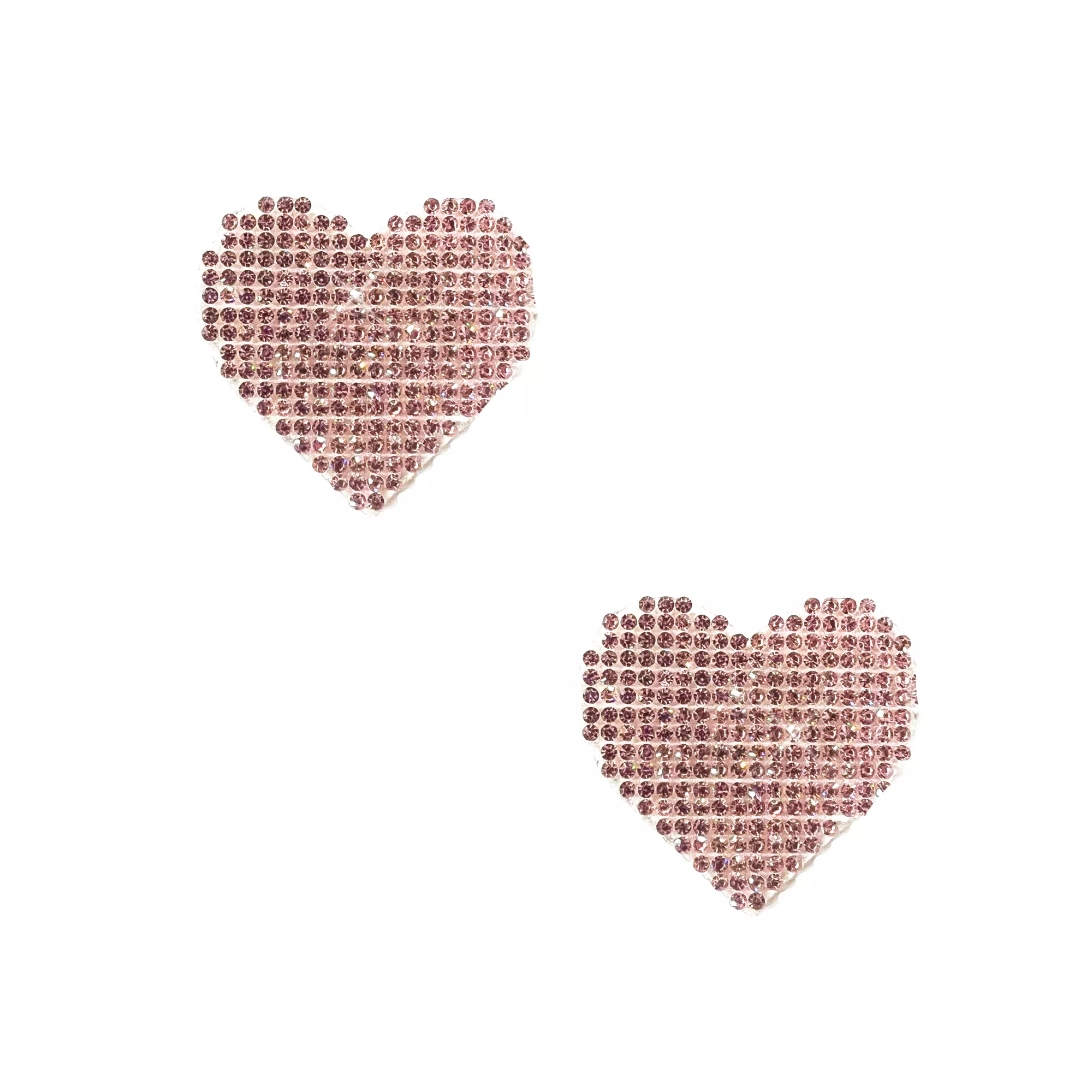 Multi-Pack Pink Crystal Heart Nipple Pasties - 6 Pack at Spencer's
