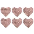 Multi-Pack Pink Crystal Heart Nipple Pasties - 6 Pack at Spencer's