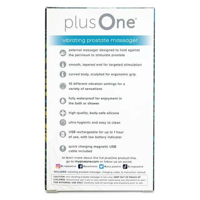 plusOne Vibrating Prostate Massager at Spencer's