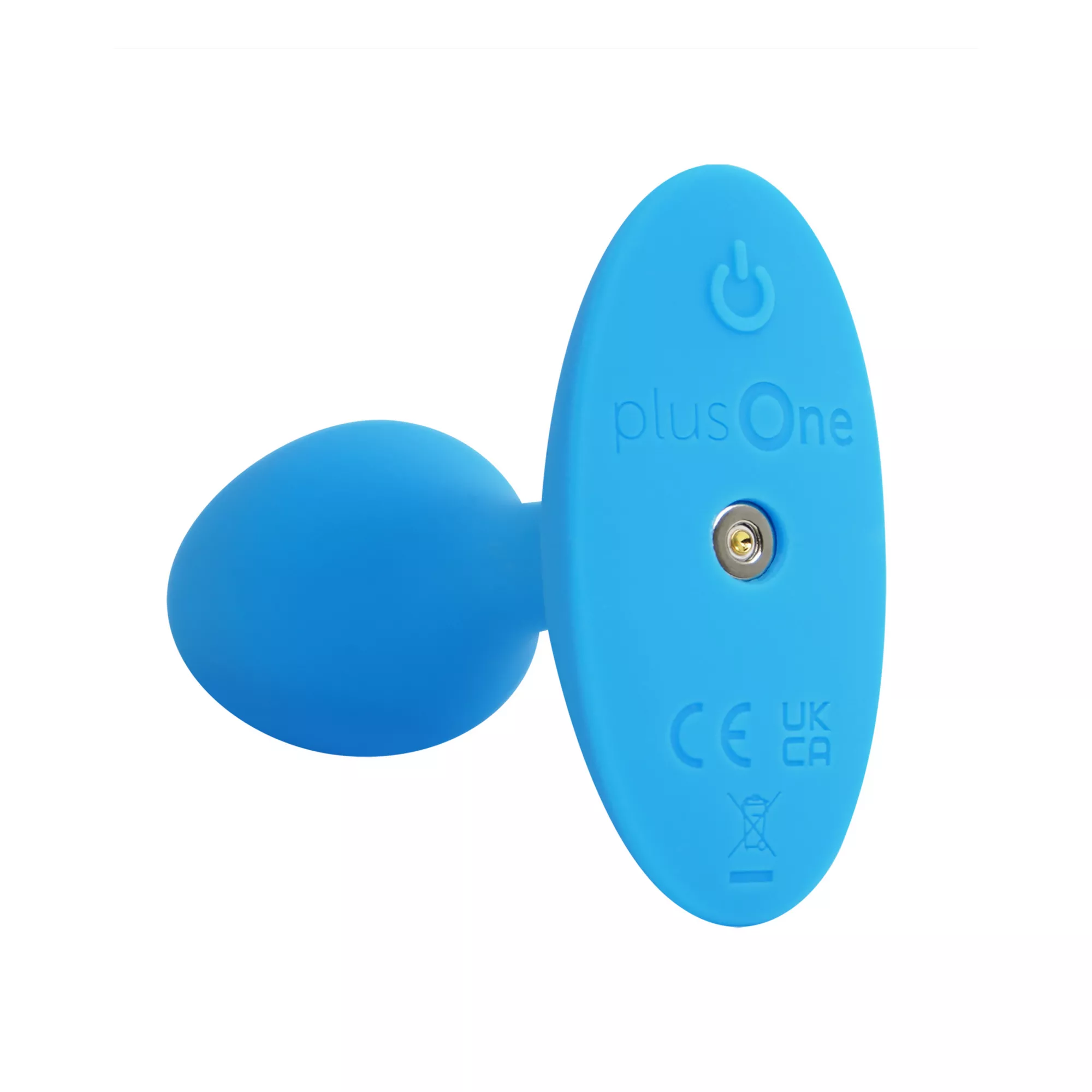 plusOne Vibrating Plug Blue at Spencer's