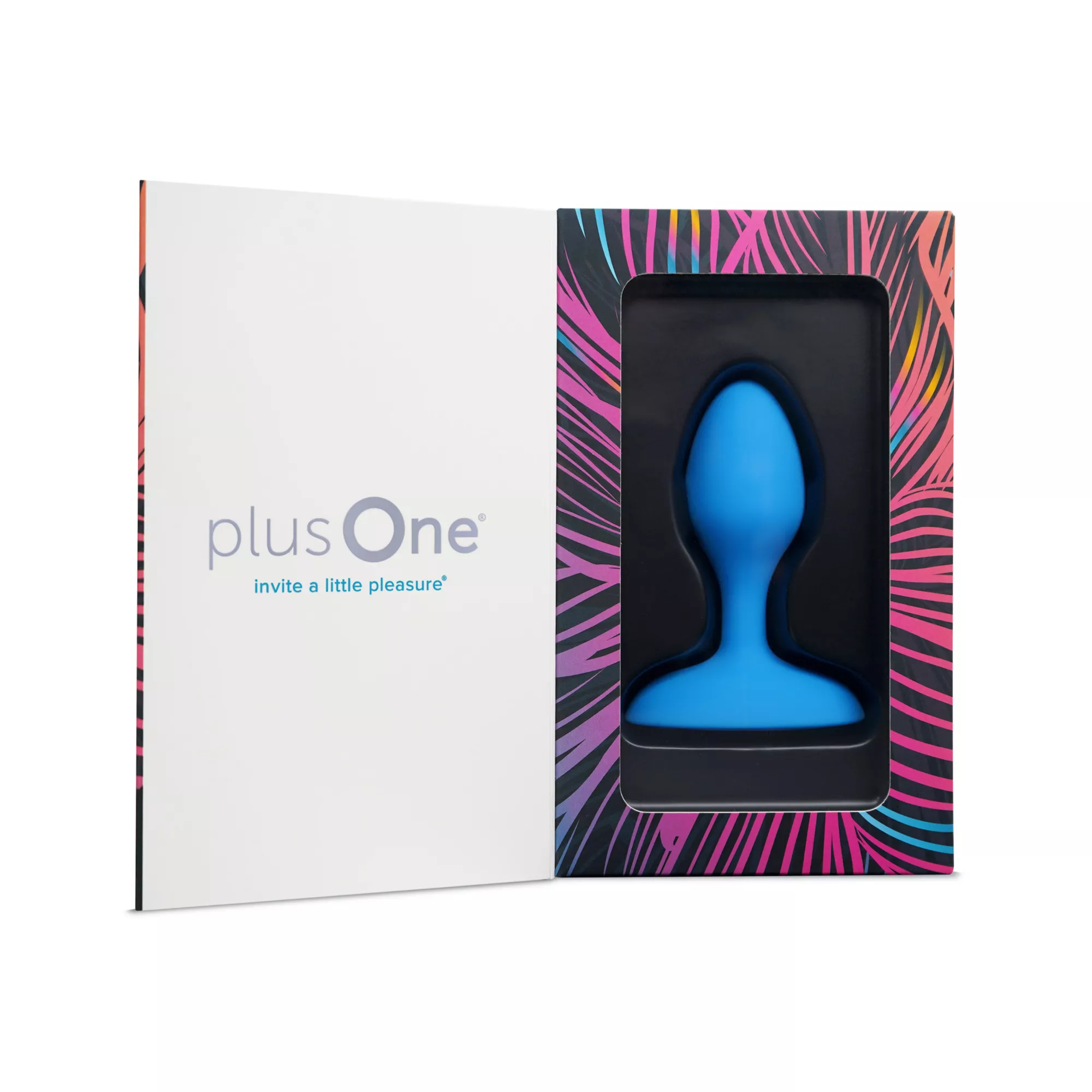 plusOne Vibrating Plug Blue at Spencer's