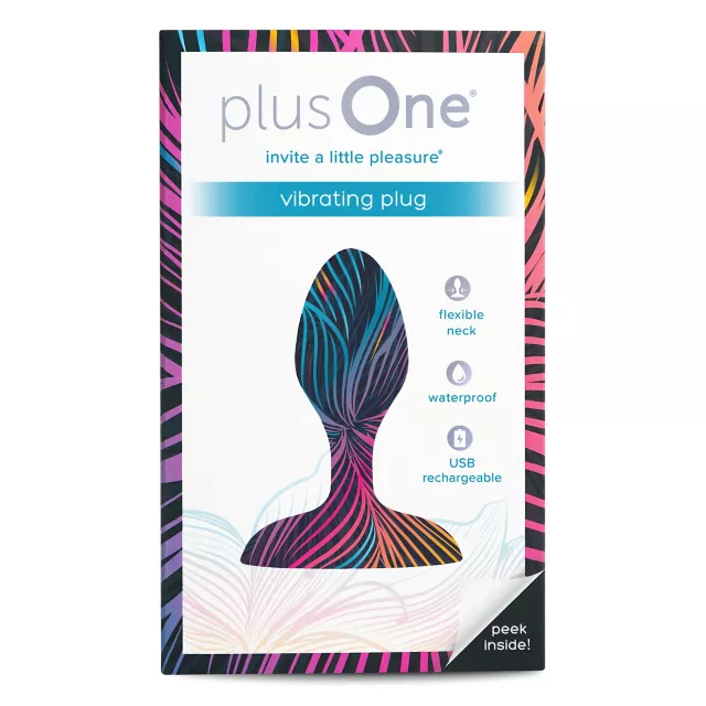 plusOne Vibrating Plug Blue at Spencer's