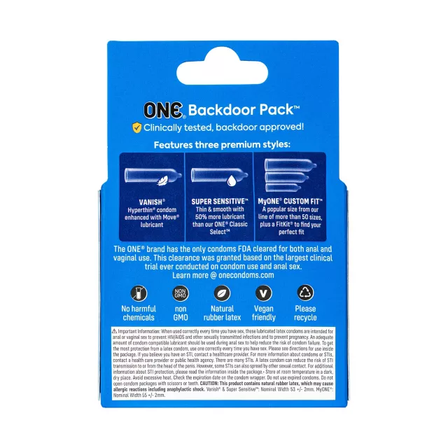 Backdoor Condoms - 3 Pack