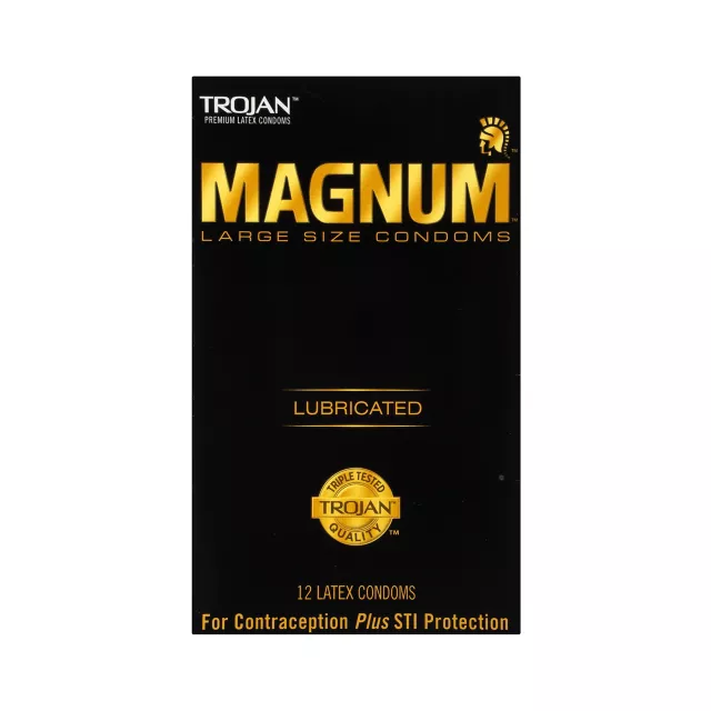 Lubricated Magnum Large Condoms 12 Pack - Trojan at Spencer's