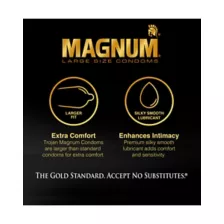 Lubricated Magnum Large Condoms 12 Pack - Trojan at Spencer's