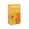 Ultra Ribbed Lubricated Condoms 12 Count - Trojan at Spencer's