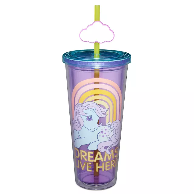 Rainbow Unicorn Cup with Straw Charm - My Little Pony