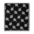 Skeleton Middle Finger Throw Blanket at Spencer's