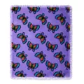 Bitch Butterfly Reversible Fleece Blanket at Spencer's