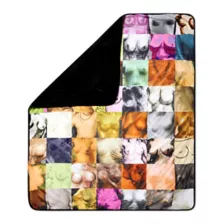 Boobs Collage Fleece Blanket at Spencer's
