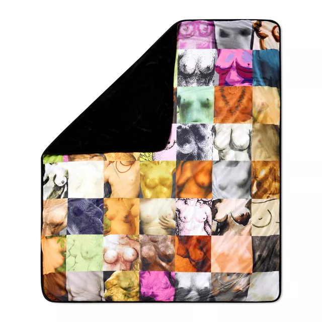 Boobs Collage Fleece Blanket at Spencer's