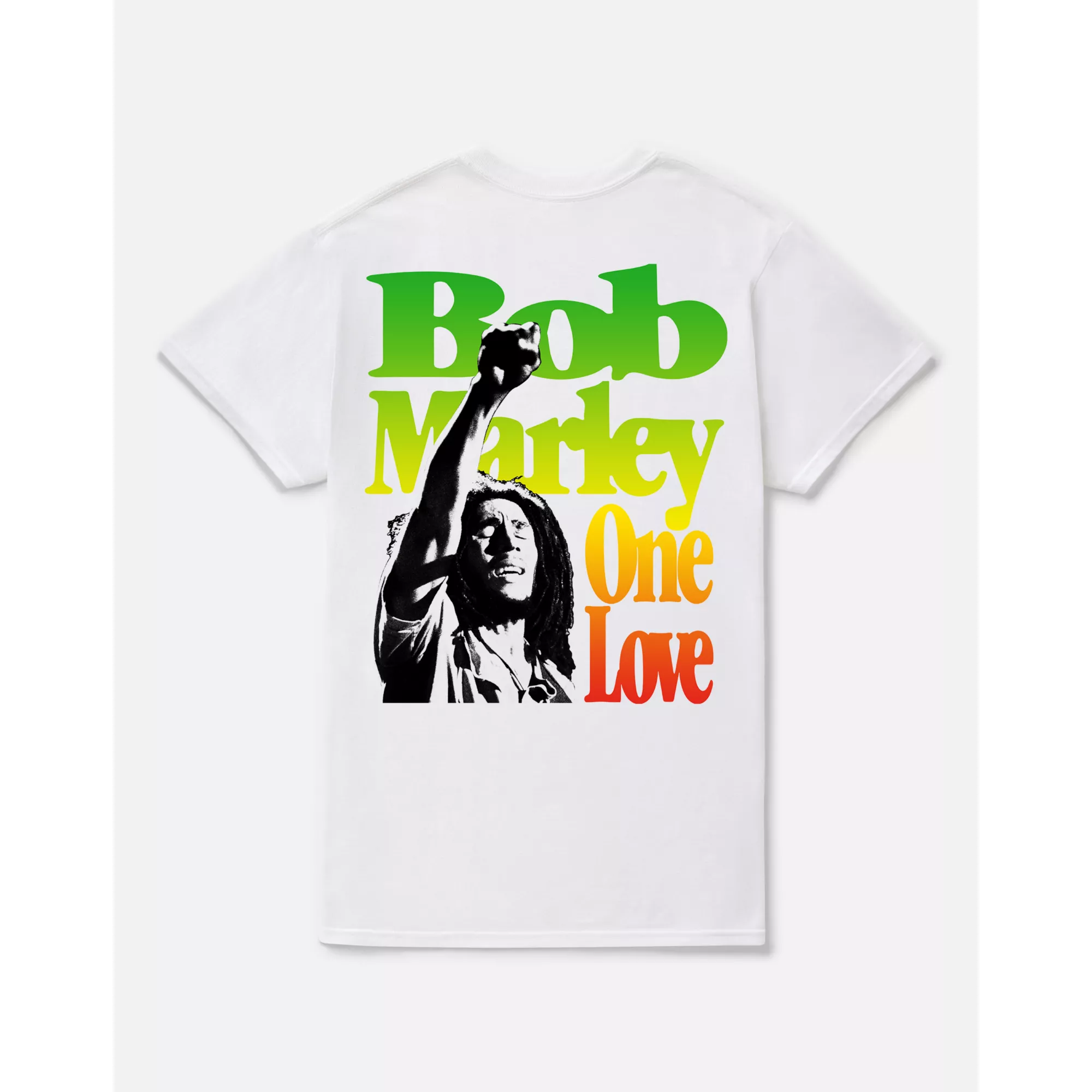 White Bob Marley One Love T Shirt at Spencer's