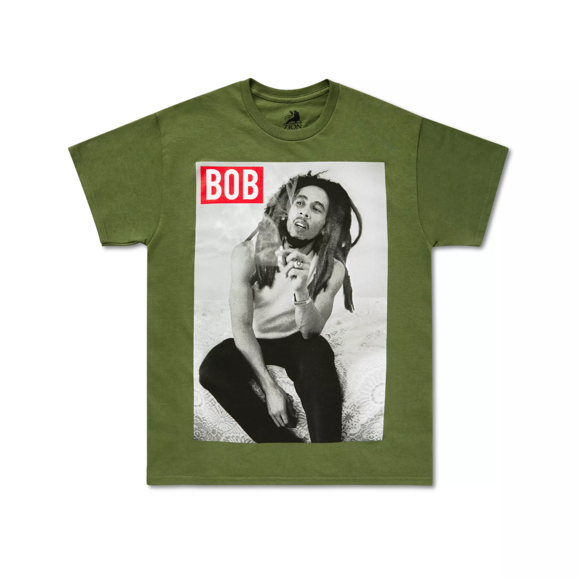 Green Bob Marley Smoke T Shirt at Spencer's