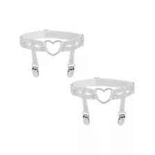 Iridescent Heart Garters at Spencer's