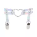 Iridescent Heart Garters at Spencer's