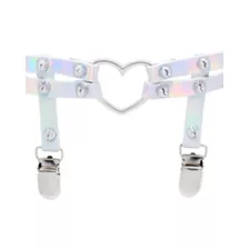 Iridescent Heart Garters at Spencer's