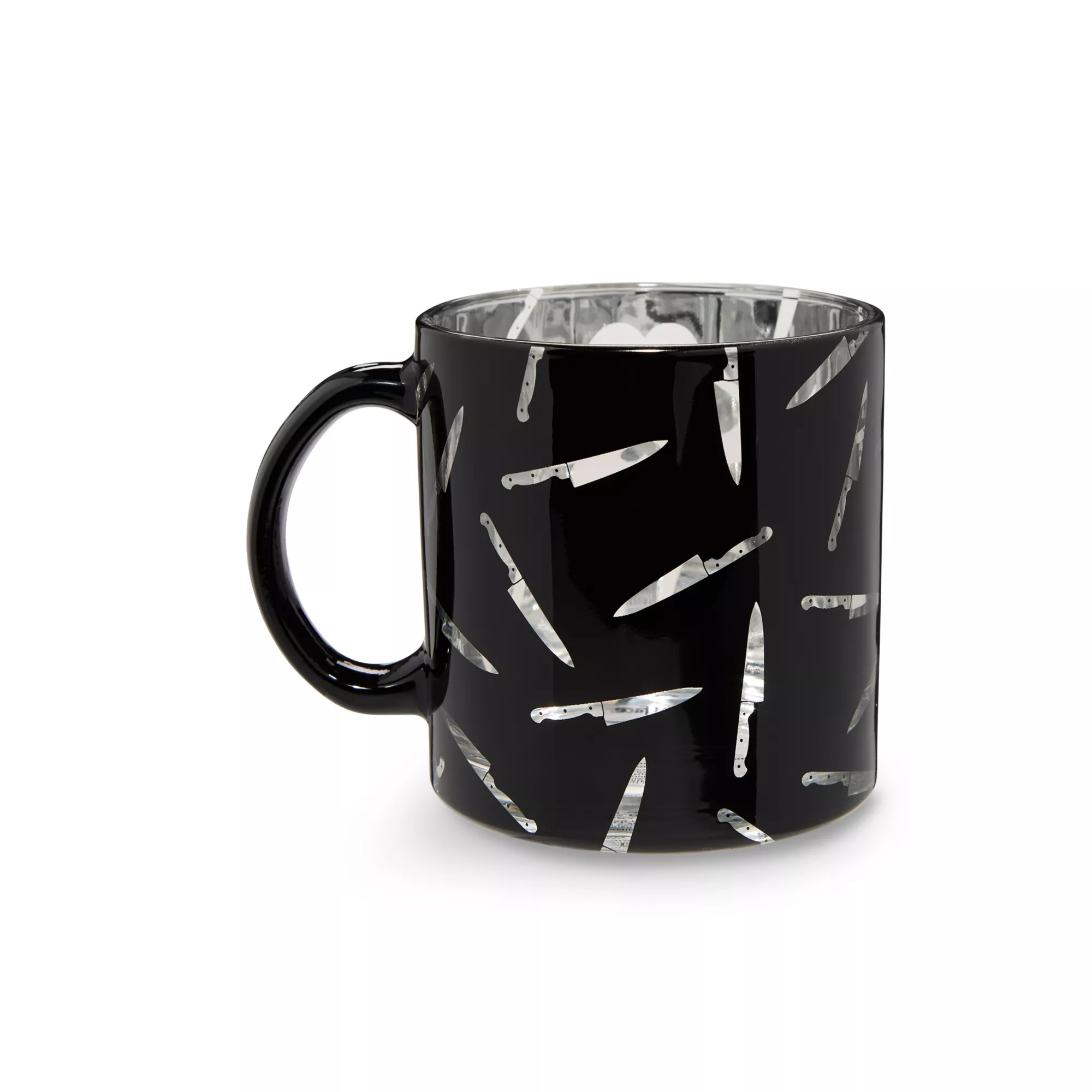 Ghost Face Knife Glass Coffee Mug - 20 oz. at Spirit Halloween