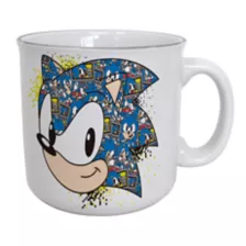 Classic Sonic Face Camper Coffee Mug - Sonic the Hedgehog at Spencer's