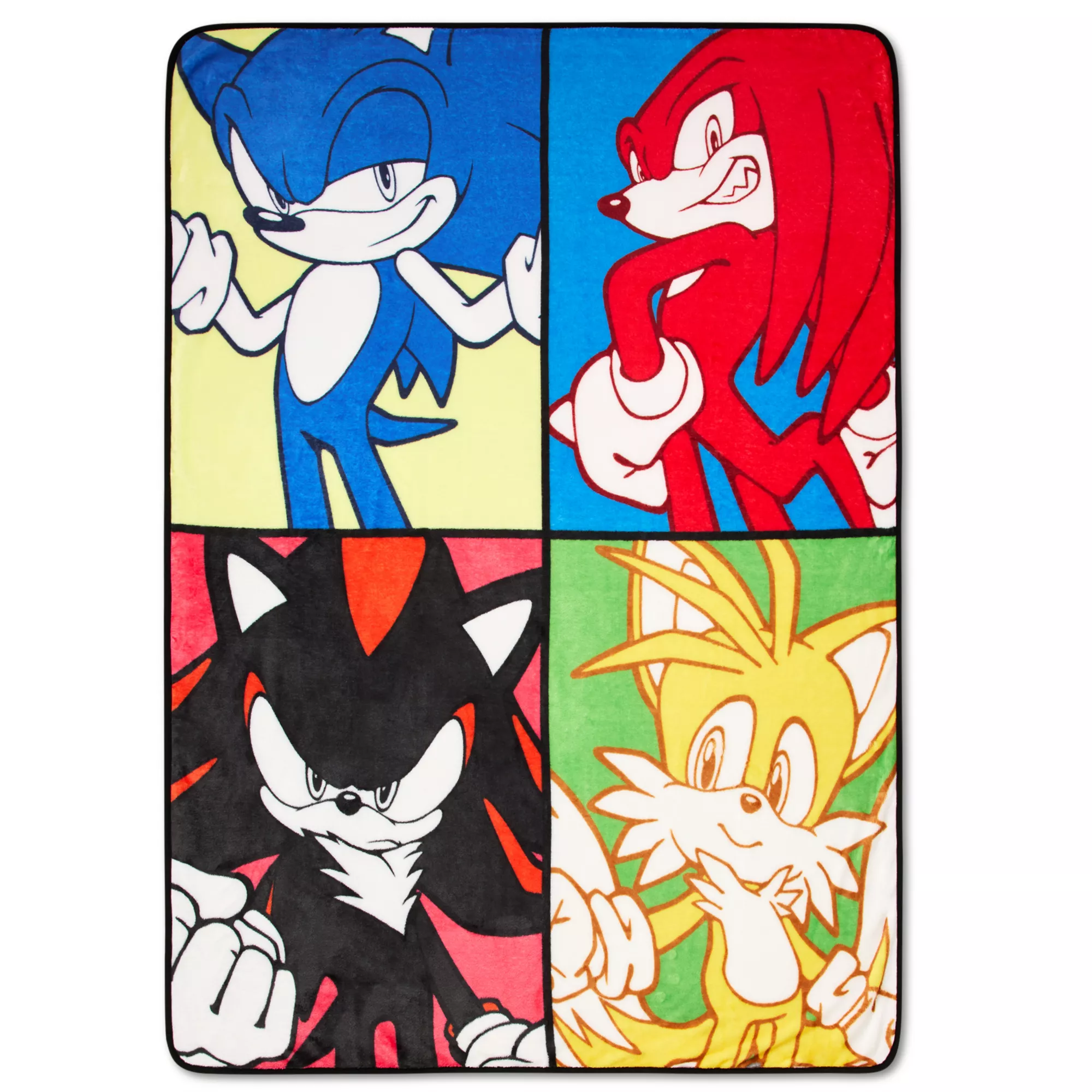 Sonic the Hedgehog Character Fleece Blanket at Spencer's