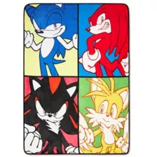 Sonic the Hedgehog Character Fleece Blanket at Spencer's