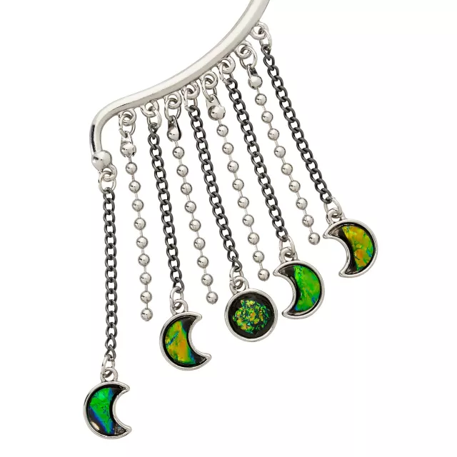 Moon Phase Dangle Ear Cuffs at Spencer's