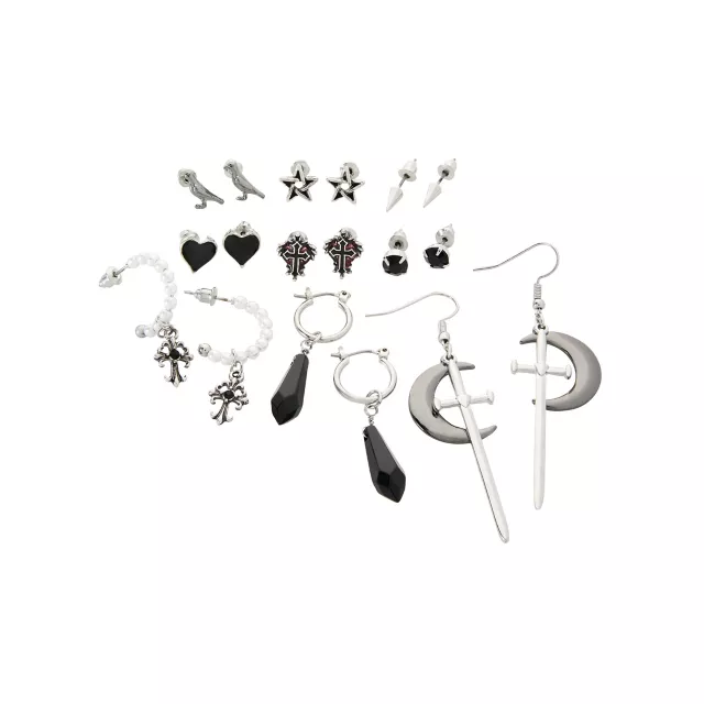Multi-Pack Gothic Earrings - 9 Pack