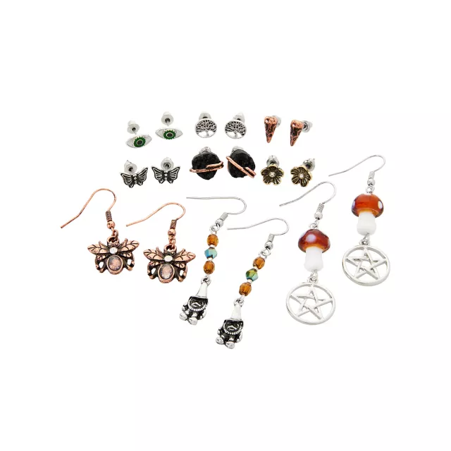 Multi-Pack Witchy Cottagecore Earrings - 9 Pair at Spencer's
