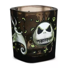 Jack Skellington Sally and Zero Polka Dot Face Square Mini Glass 1.5 oz. - The Nightmare Before Christmas at Spencer's