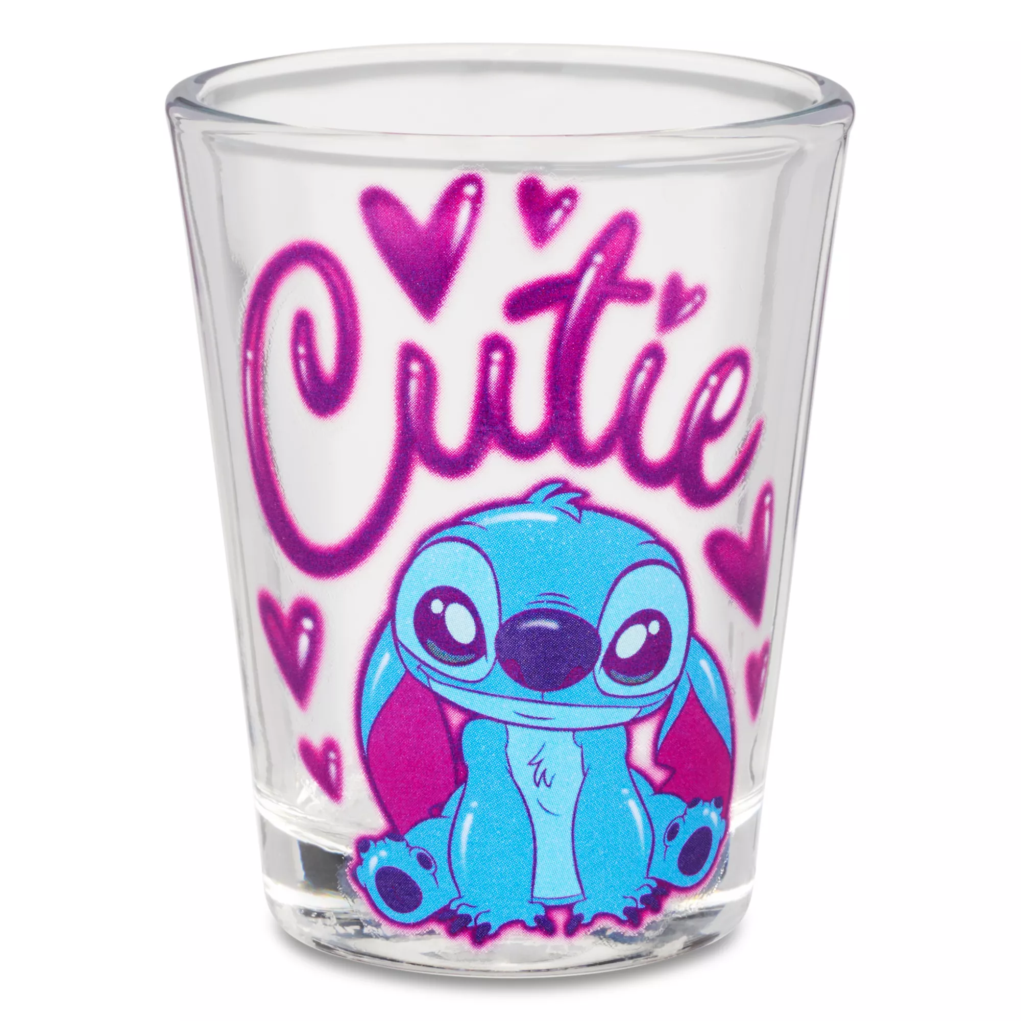 Airbrush Stitch Cutie Mini Glass 1.5 oz. - Lilo & Stitch at Spencer's