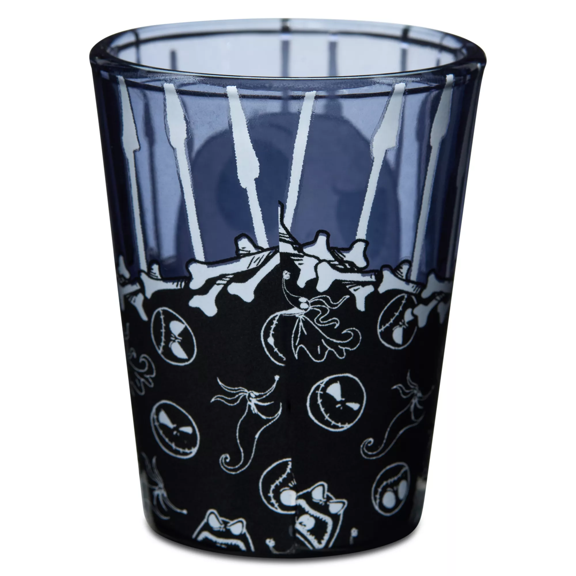 Jack Skellington Bone Border Mini Glass 1.5 oz. - The Nightmare Before Christmas at Spencer's