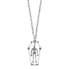 Skull Coffin Pendant Necklace at Spencer's