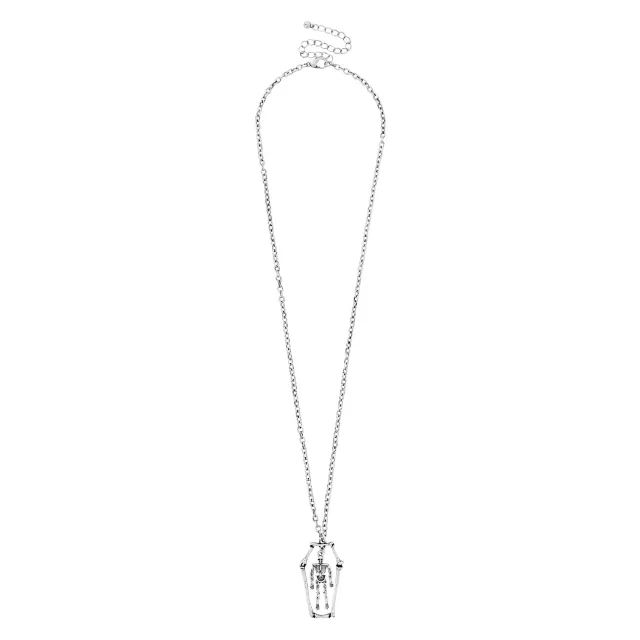 Skull Coffin Pendant Necklace at Spencer's