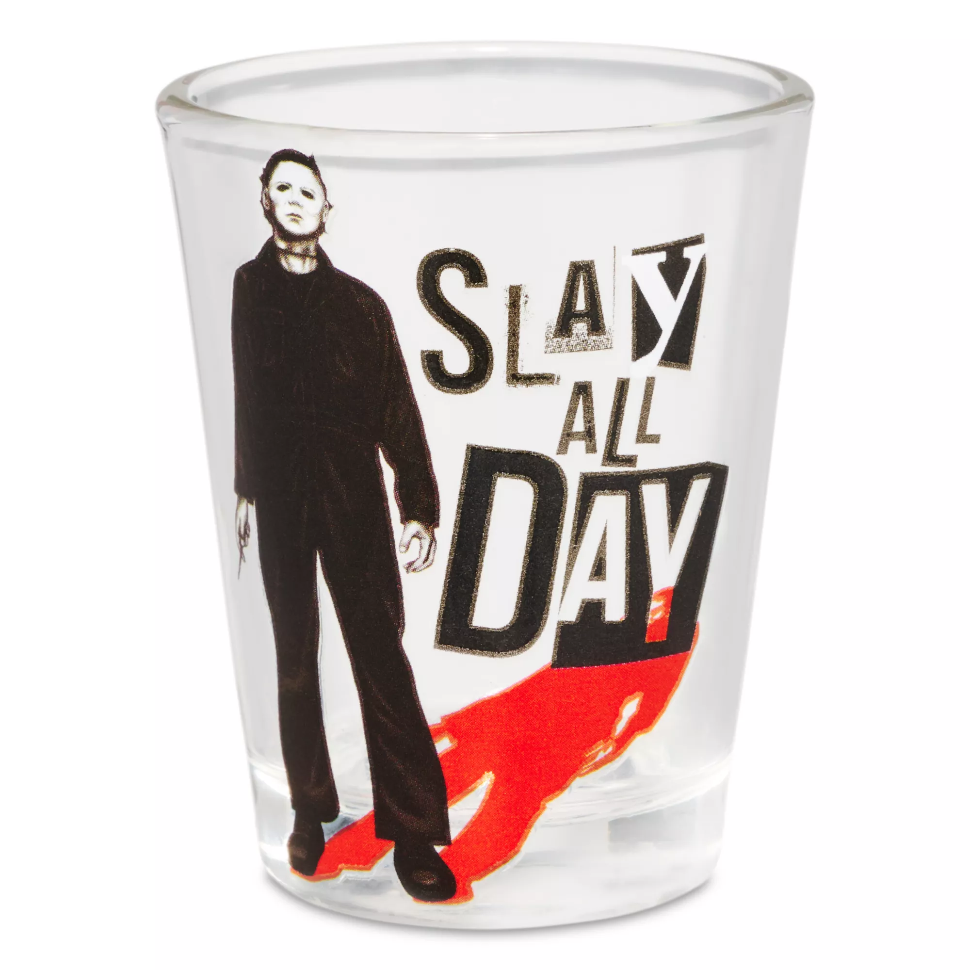 Michael Myers Slay All Day Shot Glass 1.5 oz. - Halloween at Spencer's