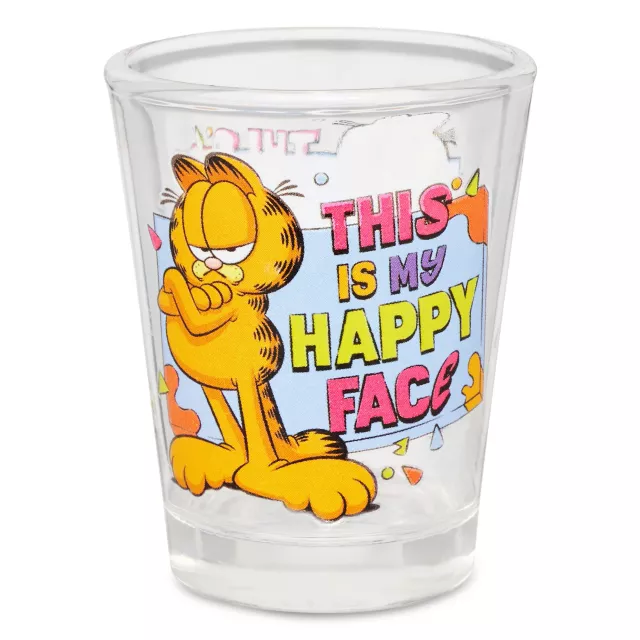 This is My Happy Face Garfield Shot Glass - 1.5 oz. at Spencer's