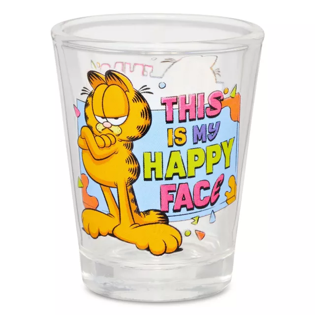 This is My Happy Face Garfield Shot Glass - 1.5 oz. at Spencer's